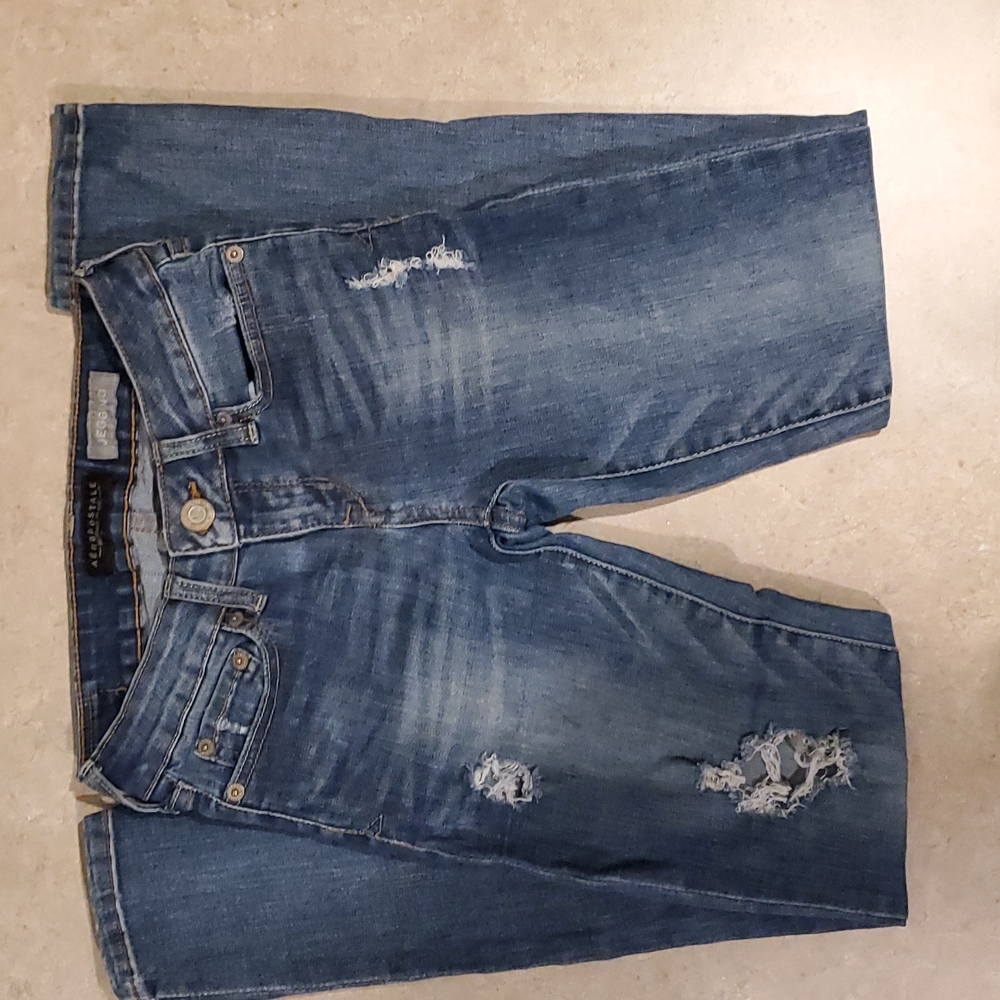 Distressed Aeropostale Size 00 jeggings jeans.